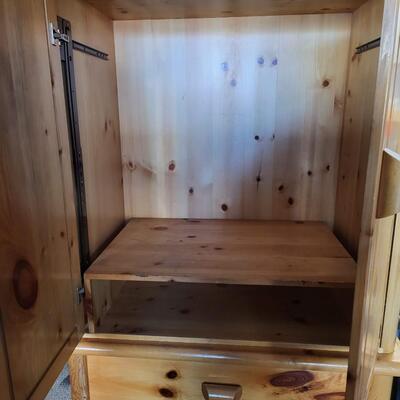 Blonde Wooden Armoire