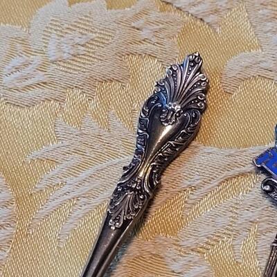 Lot 246: (3) Miniature Collector's Silver Plate Spoons (Demitasse Size)