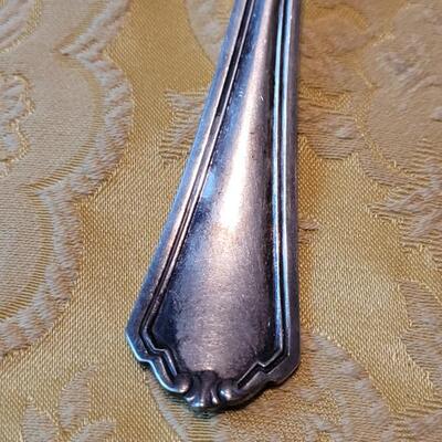 Lot 247: Vintage & Antique Silver Plate Berry Spoons & Serving Fork
