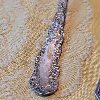 Lot 247: Vintage & Antique Silver Plate Berry Spoons & Serving Fork