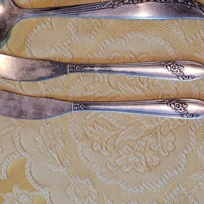 Lot 248: Vintage Oneida Community Silver Plate Silverware