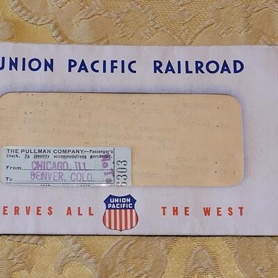 Lot 254: 1950's Railroad Ephemera- Ticket & Schedule