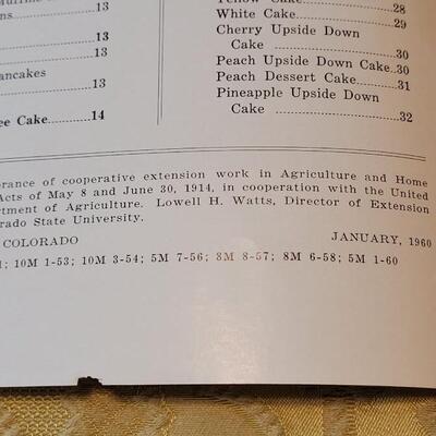 Lot 260: 1960 CSU High Altitude Cook Book