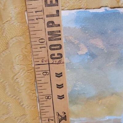 Lot 262: (3) Original Watercolors - Artist Unknown-  One Painting is double sided
