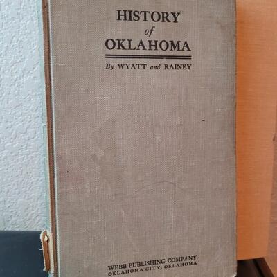 Lot 265: (3) Vintage Hardback Books feat. History of Oklahoma