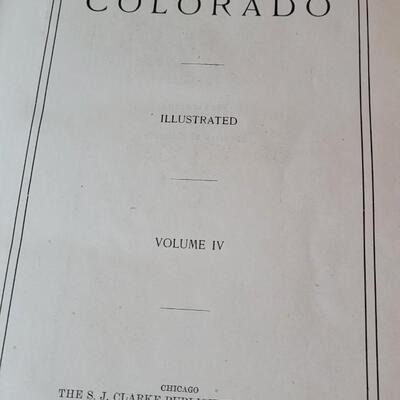 Lot 268: Rare 1919 Antique (4) Volume Set Illustrated HISTORY OF COLORADO by STONE
