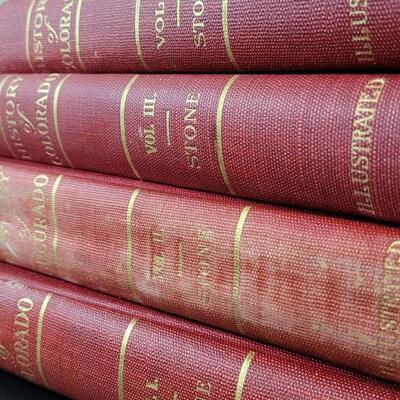 Lot 268: Rare 1919 Antique (4) Volume Set Illustrated HISTORY OF COLORADO by STONE