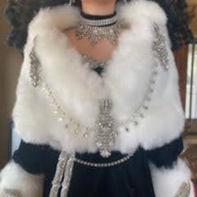 32" Original Porcelain Rustie Doll - Velvet