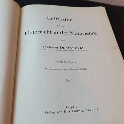 Lot 270: (2) Vintage GERMAN Natural SCIENCES Books: