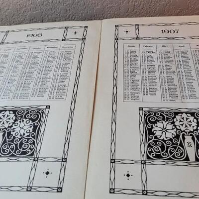 Lot 271: Antique German 1907 REMBRANT ALMANAC 300 Years Retrospective