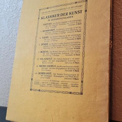 Lot 271: Antique German 1907 REMBRANT ALMANAC 300 Years Retrospective