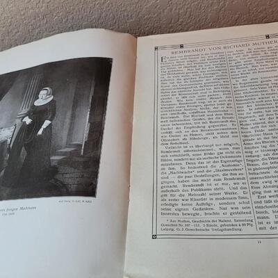 Lot 271: Antique German 1907 REMBRANT ALMANAC 300 Years Retrospective