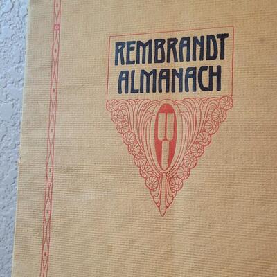 Lot 271: Antique German 1907 REMBRANT ALMANAC 300 Years Retrospective