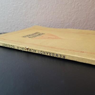 Lot 271: Antique German 1907 REMBRANT ALMANAC 300 Years Retrospective