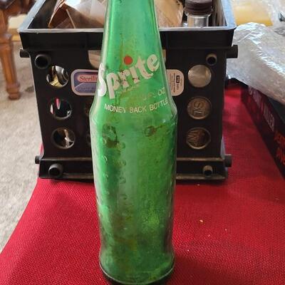 Vintage Soda Bottles - 7UP, Sun-drop, Sprite