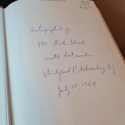 Lot 274: (3) Vintage Boiks feat. SIGNED A Chronicle of Catholic History