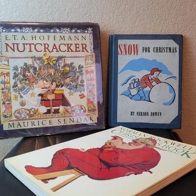 Lot 275: (3) Vintage Christmas Books feat. SNOW FOR CHRISTMAS 1950'S