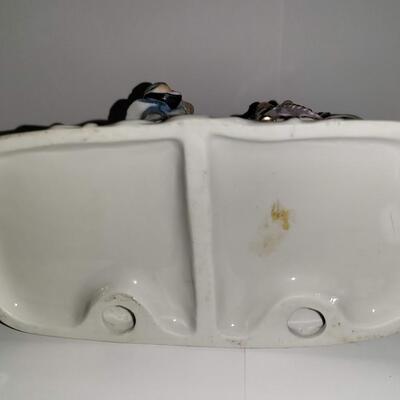 Capodimonte  Vintage Horse and Carriage Porcelain Figurine