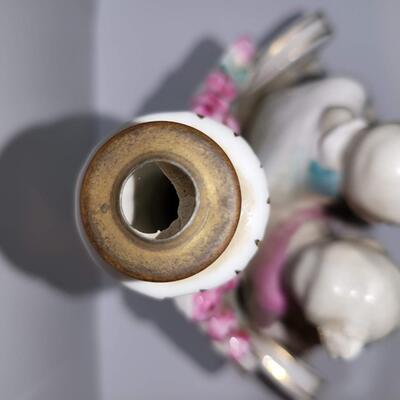 German Porcelain Figurine Lamp Base