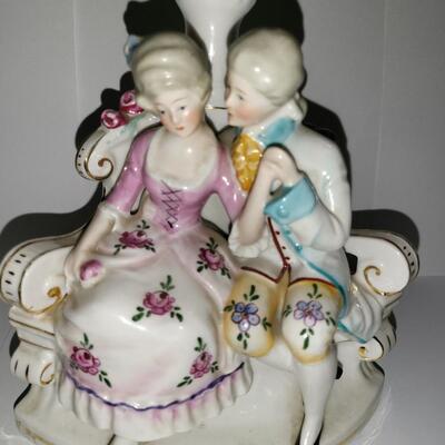 German Porcelain Figurine Lamp Base