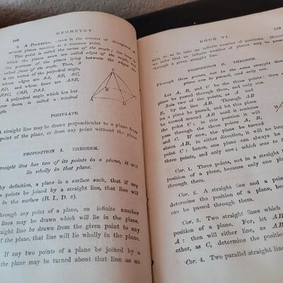 Lot 278: (2) Antique 1800's MATHEMATICS Lesson Books by CHARLES DAVIES