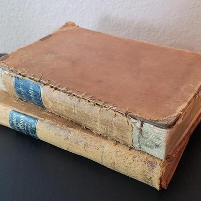 Lot 278: (2) Antique 1800's MATHEMATICS Lesson Books by CHARLES DAVIES
