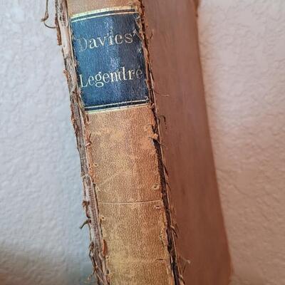 Lot 278: (2) Antique 1800's MATHEMATICS Lesson Books by CHARLES DAVIES