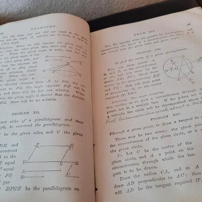 Lot 278: (2) Antique 1800's MATHEMATICS Lesson Books by CHARLES DAVIES