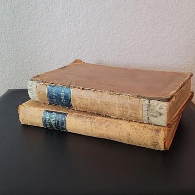 Lot 278: (2) Antique 1800's MATHEMATICS Lesson Books by CHARLES DAVIES