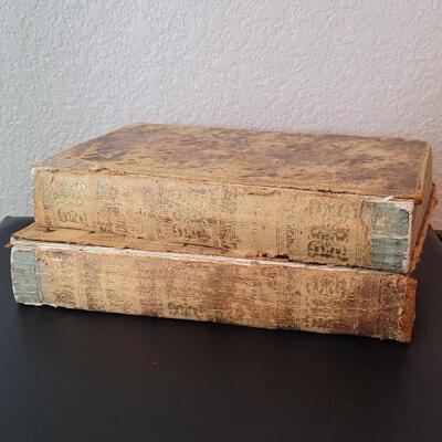 Lot 279: (2) Antique 1840's VOLUME 1 & 2 HISTORY OF THE WAR OF THE INDEPENDENCE OF THE UNITED STATES OF AMERICA by Charles Botta