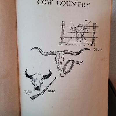 Lot 281: (2) Vintage Cowboy Themed Hardback Books feat. LONGHORN COWBOY