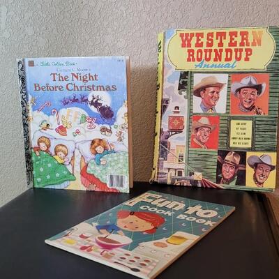 Lot 282: (3) Vintage Children's Books feat. WESTERN ROUNDUP ANNUAL