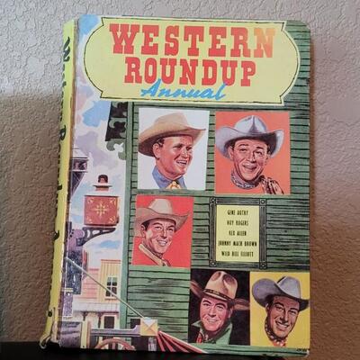 Lot 282: (3) Vintage Children's Books feat. WESTERN ROUNDUP ANNUAL