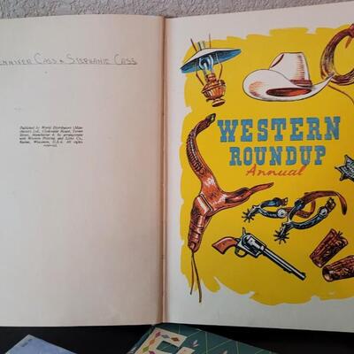 Lot 282: (3) Vintage Children's Books feat. WESTERN ROUNDUP ANNUAL