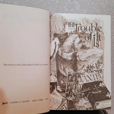 Lot 287: (4) Vintage Hardback Books feat. THE TROUBLE OF IT IS