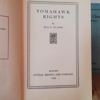 Lot 289: (3) Vintage Hardback Books feat. TOMOHAWK RIGHTS