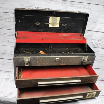Vintage Sears Craftsman Rally 2 Drawer Woodgrain Decal Tool Box