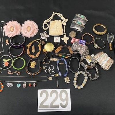 LOT#229J: Assorted Fashion Jewelry Lot