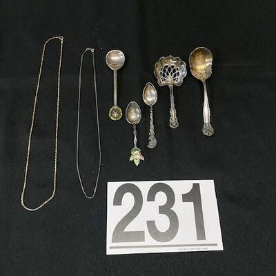 LOT#231J: Marked Sterling Silver Lot [82g]