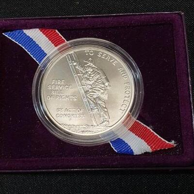 LOT#236J: 2012 Ben Franklin Firefighters Silver Medal
