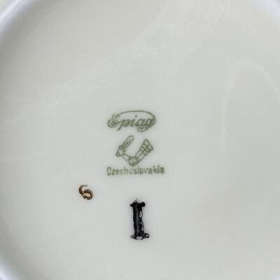 Vintage Epiag Czechoslovakia Pastelle China Dish Set 26 pieces