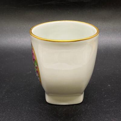 Small Limoges France Floral Painted Cup