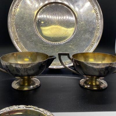 Benedict Silver Plate Serving Piece Lot