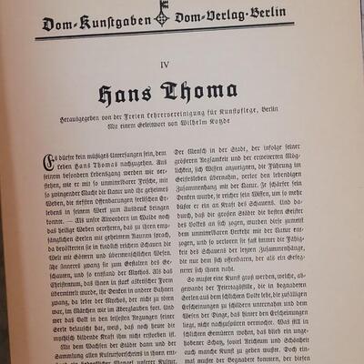 Lot 298: "Thoma" Book about Hans Thoma