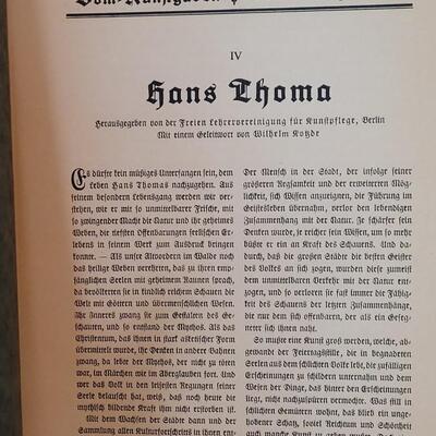 Lot 298: "Thoma" Book about Hans Thoma
