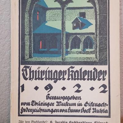 Lot 299: 1922 Germany Calendar Book