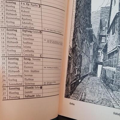 Lot 299: 1922 Germany Calendar Book