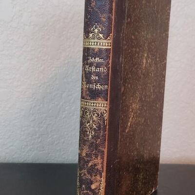 Lot 300:  Antique 1879 German Book  (The Doctrine of the Origin of Man, Historically and Dogmatically and Apologetically Investigated)