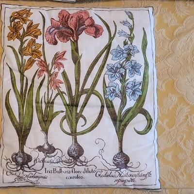 Lot 303: (3) Double Sided Botany Pillows