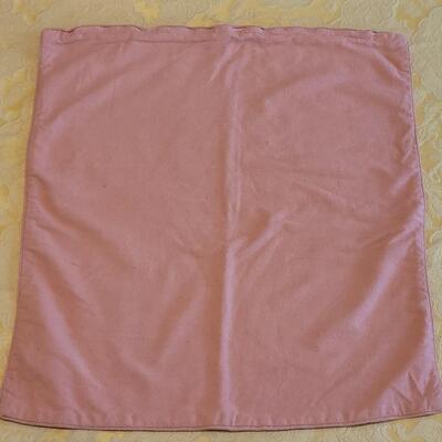 Lot 304: Vintage Rose & Sage Colored Raw Silk Pillowcases